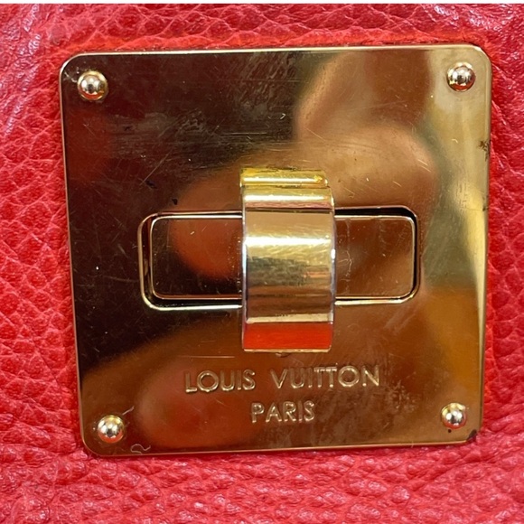 🔥🔥LV Citadine Leather Red Tote w Wristlet🔥🔥 - Picture 9 of 9